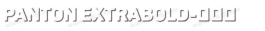 Panton ExtraBold字体转换